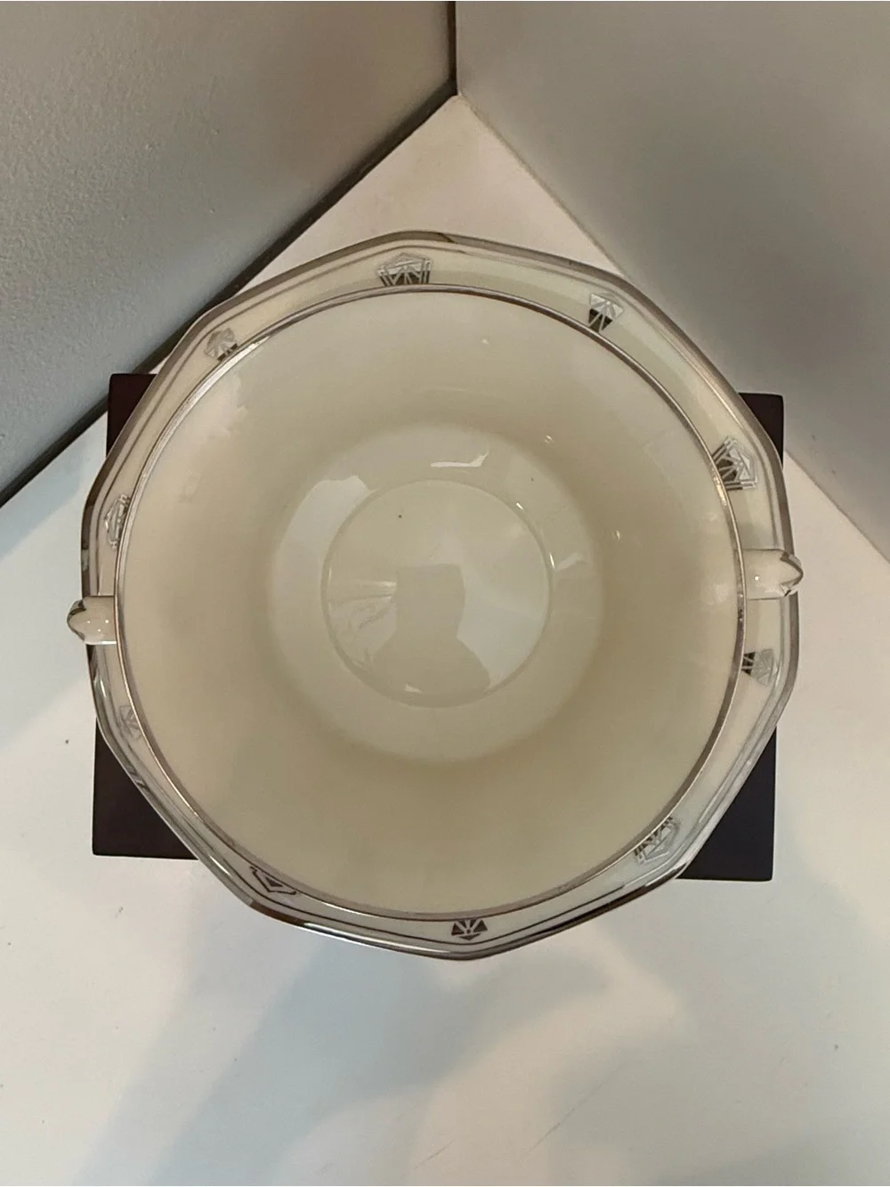 Community China Deauville Cream Soup Bowl & Underplate Bavaria Germany Art Deco